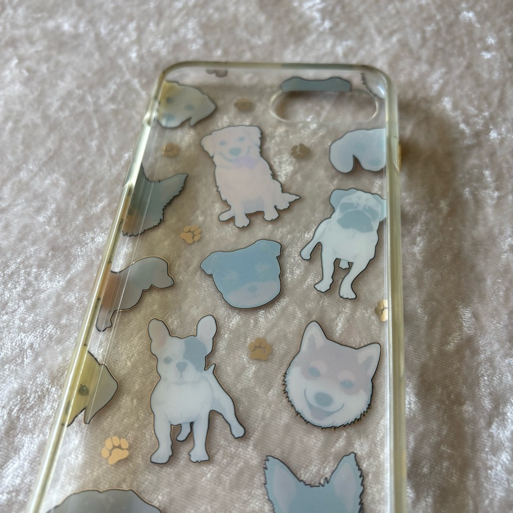 Velvet Caviar Dog Phone Case Puppy Pups EUC Apple IPhone 7 8 Plus Cute Clear Fun - Picture 5 of 6